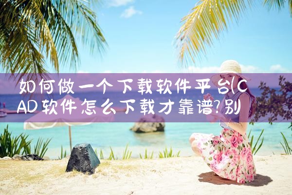 如何做一个下载软件平台