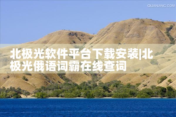 北极光软件平台下载安装