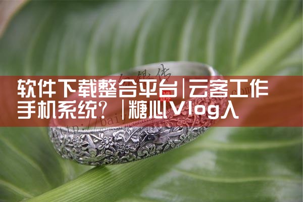 软件下载整合平台|糖心Vlog入口