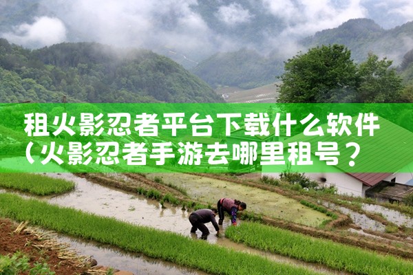 租火影忍者平台下载什么软件