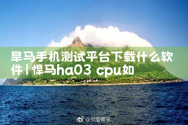 旱马手机测试平台下载什么软件